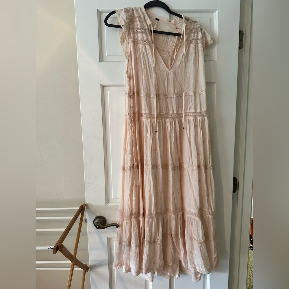 Free People Baby Pink Boho Maxi